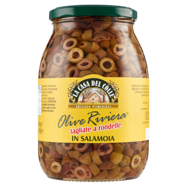 La Casa del Colle Olive Riviera tagliate a rondelle in Salamoia 950 g