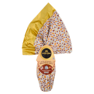 PERUGINA Uovo Di Pasqua Cioccolato Al Latte e Granella Biscotto Con 3 Cioccolatini 245g