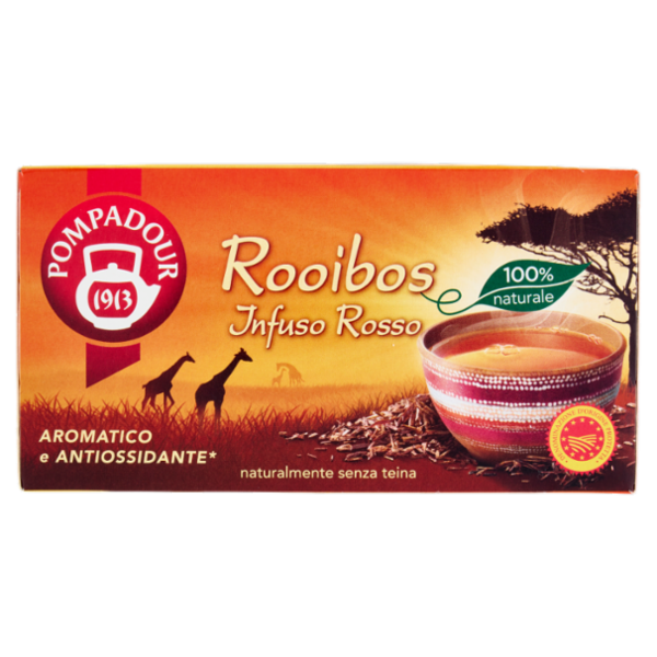 Pompadour Rooibos Infuso Rosso 20 x 1,75 g
