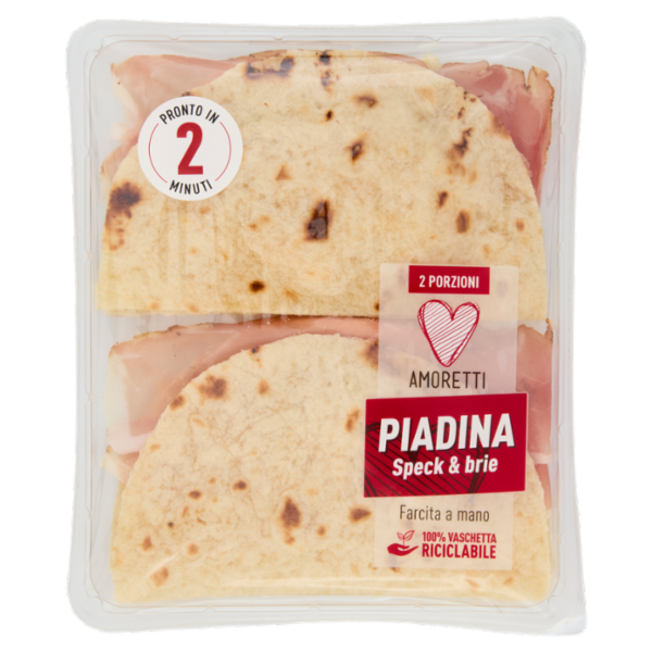 Amoretti Piadina Speck & brie 180 g