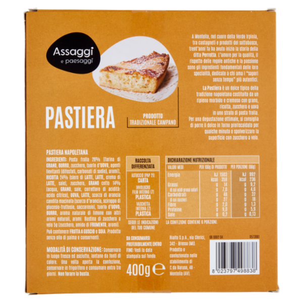 Assaggi e paesaggi Pastiera 400 g