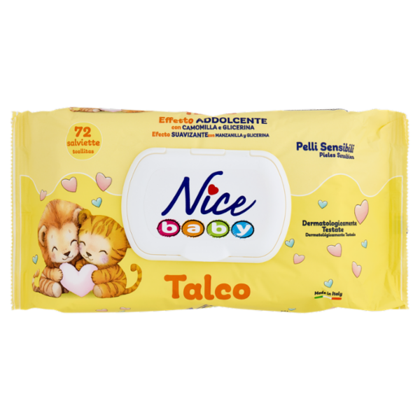 Nice baby Talco salviette 72 pz