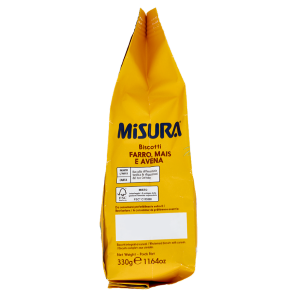 Misura Multicereali Biscotti Farro, Mais e Avena 330 g