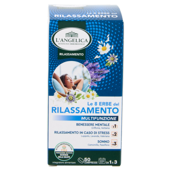 L'Angelica Rilassamento le 8 Erbe del Rilassamento Multifunzione 50 Compresse 22,5 g
