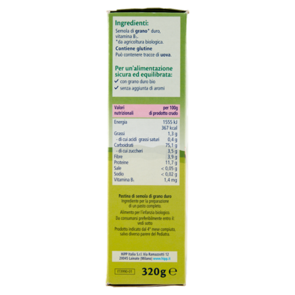 HiPP Biologico Sabbiolina 320 g