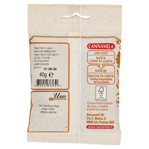 Cannamela Pepe Nero Grani 40 g