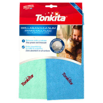 Tonkita Briila&Asciuga Slim Panno Multiuso 2 Pz