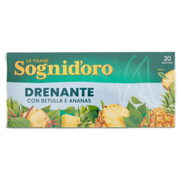 Sognid'oro le Tisane Drenante con Betulla e Ananas bustine 20 x 1,8 g