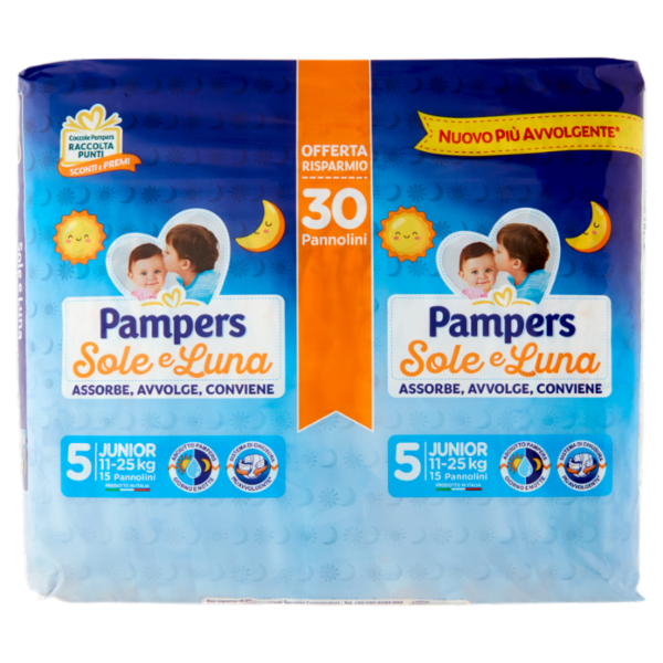 Pampers Sole e Luna Junior 30 pz