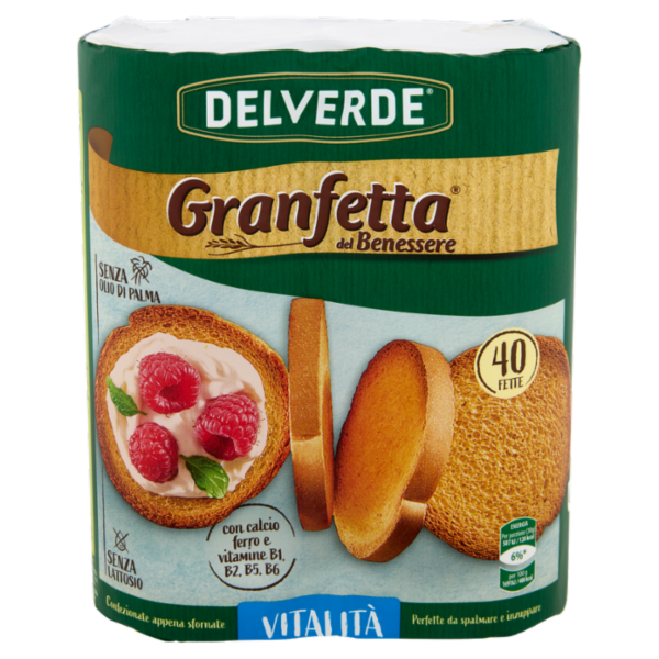 Delverde Granfetta del Benessere Vitalità 40 Fette 300 g