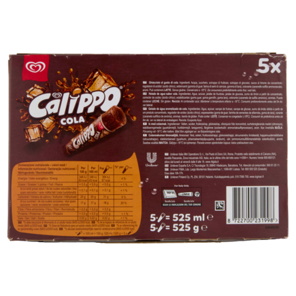 Algida Calippo Cola 5 gelati 525 g