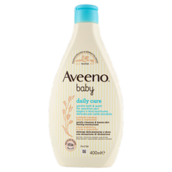 Aveeno Baby Daily Care Bagno e Docciaschiuma Delicato Per Pelle Sensibile 400 Ml