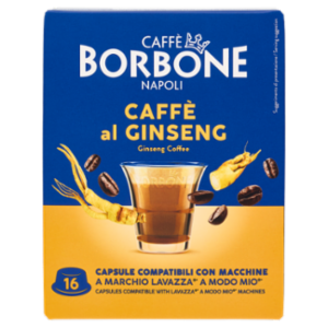Caffè Borbone Caffè Al Ginseng Capsule Compatibili Lavazza* A Modo Mio* 16 x 7 g