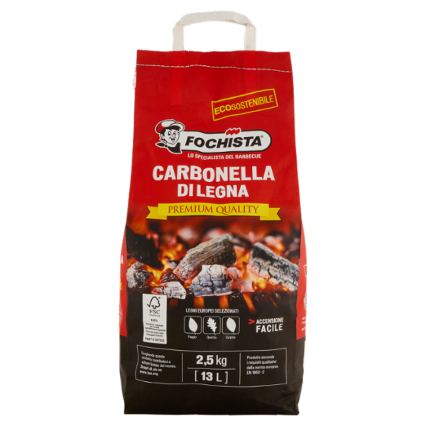 Fochista Carbonella di Legna Premium Quality 2,5 kg