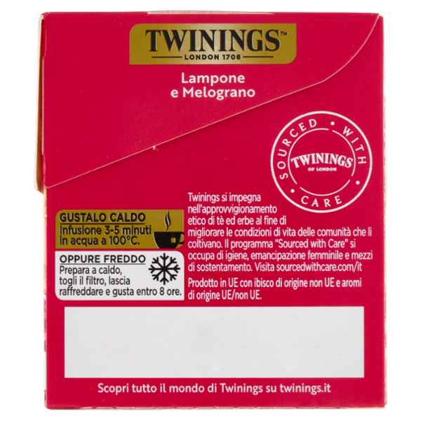 Twinings Lampone e Melograno Infuso Sensations 20 filtri 40 g