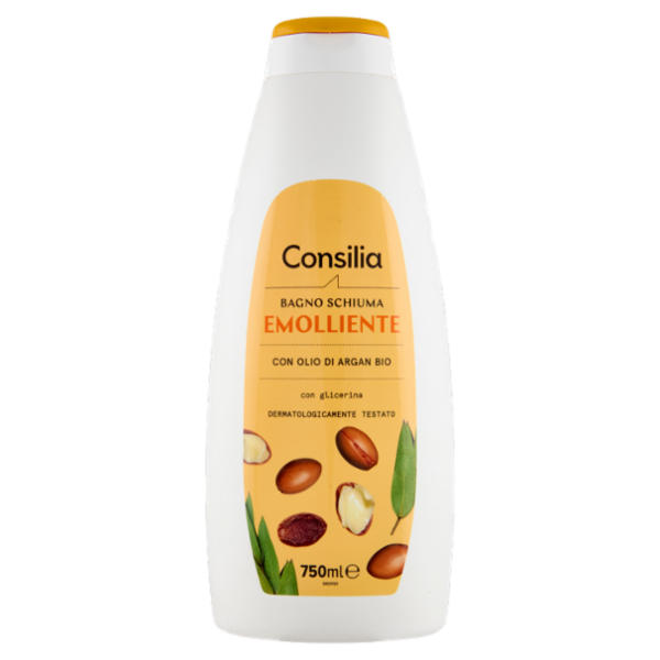 Consilia Bagno Schiuma Emolliente Olio di Argan Bio 750 ml