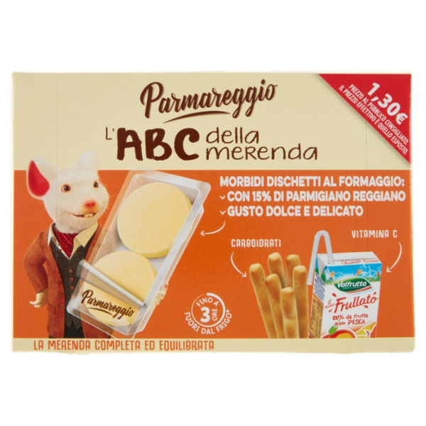 Parmareggio l'ABC della merenda Morbidi Dischetti al Formaggio