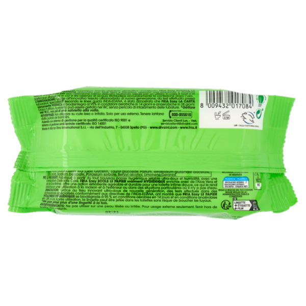 Fria Easy la Carta veramente Igienica Scuola salviette umidificate Detergenti e Rinfrescanti 12+4 pz