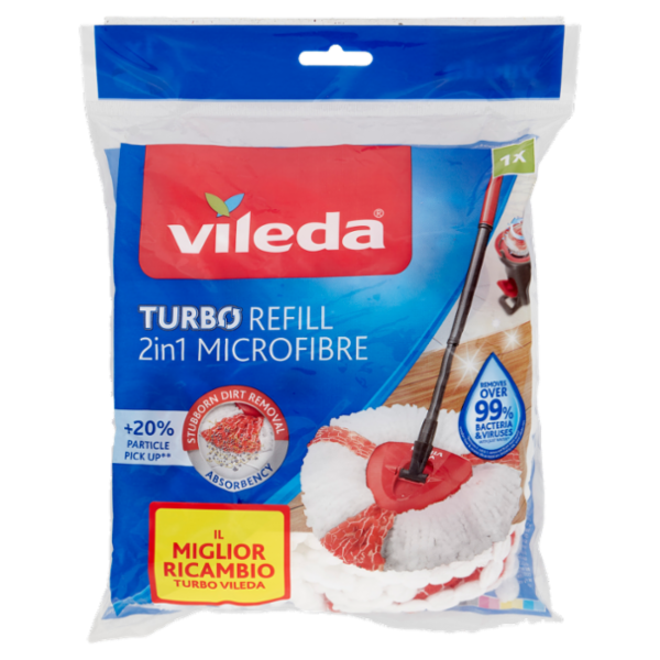 Vileda Turbo Refill 2in1 Microfibre 1 pz