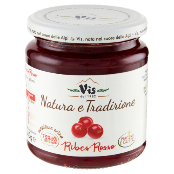 Vis Natura e Tradizione confettura extra Ribes Rosso 340g