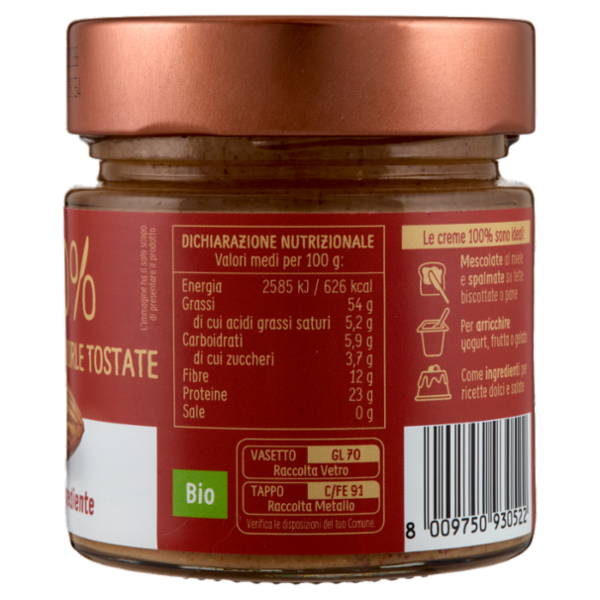 Euro Company 100% Crema di Mandorle Tostate Bio 175 g