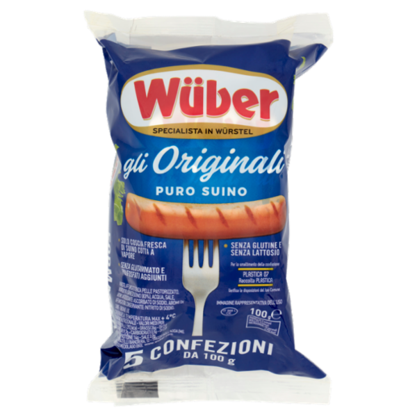 Wüber gli Originali Puro Suino 5 x 100 g