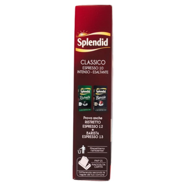 Splendid Classico 10- 10 Capsule Caffè Compatibili con Macchine Nespresso*® Original 52g