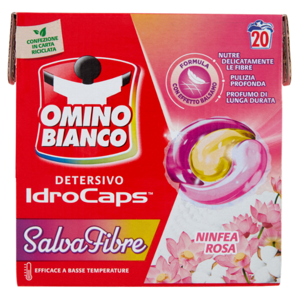 Omino Bianco Detersivo IdroCaps Salvafibre Cardboard 20 caps 380 ml