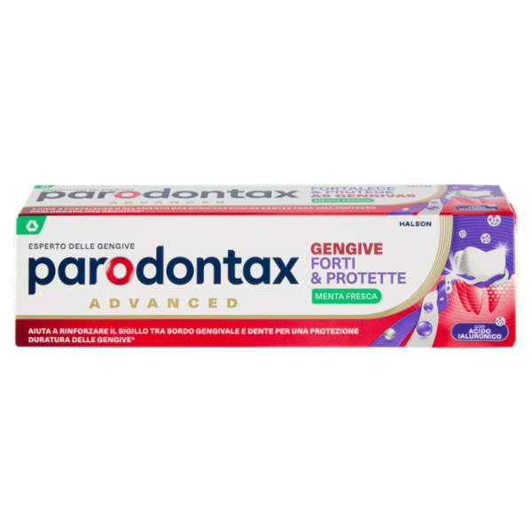 Parodontax Dentifricio Gengive Forti & Protette con Acido Ialuronico Gusto Menta Fresca 75 ml