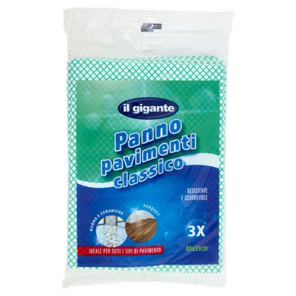 IL GIGANTE Panno pavimenti classico 40x55cm 3 pz
