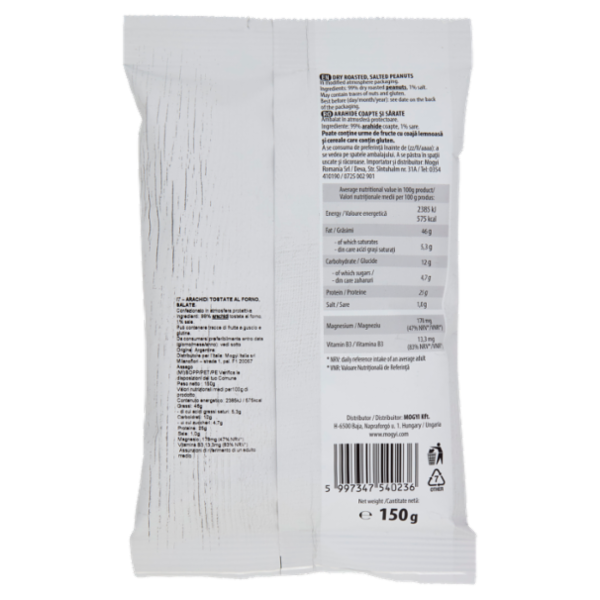 mogyi Peanuts Dry roasted, salted 150 g