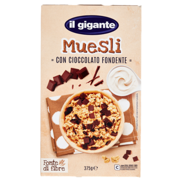 IL GIGANTE Muesli con Cioccolato Fondente 375 g