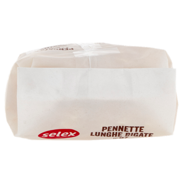 Selex Pasta di Semola Trafilata al Bronzo Pennette Lunghe Rigate 500 g