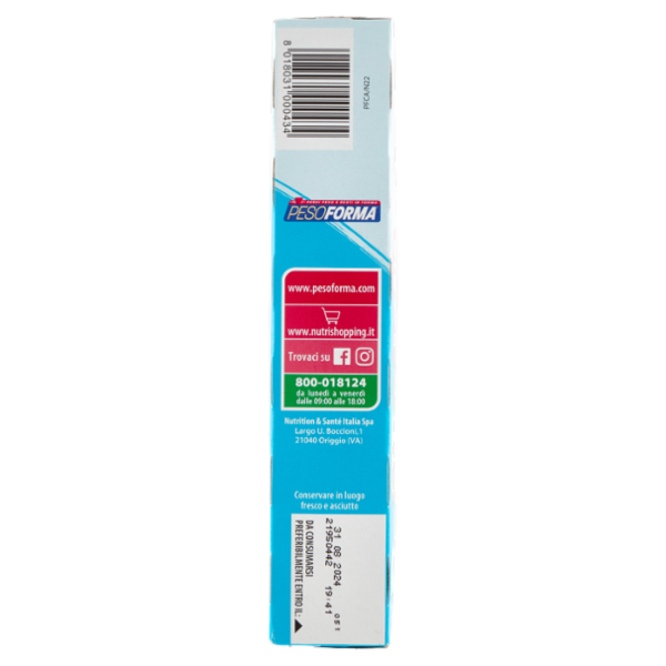 Pesoforma gusto Cioccolato Caramello, pasto sostitutivo ricco di fibre, 234 kcal per pasto, 12 x 31g