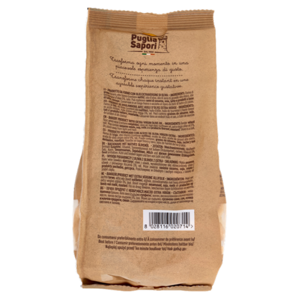 Puglia Sapori I Classici Taralli con Olio Extravergine d'Oliva 250 g