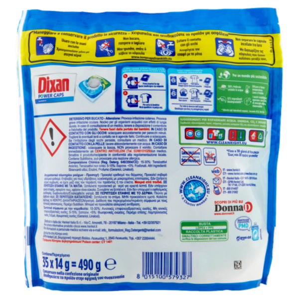 DIXAN Power Caps Classico 35pz (490g)