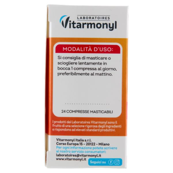 Laboratoires Vitarmonyl Vitamina C* + Ginseng 24 Compresse Masticabili 57,6 g