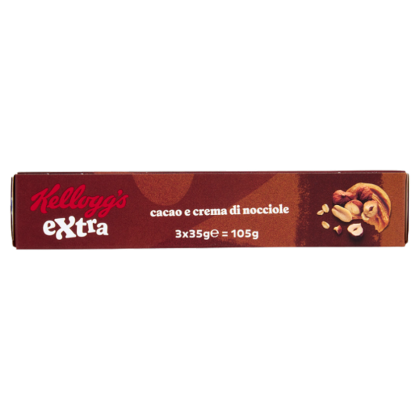 Kellogg's extra cacao e crema di nocciole 3 x 35 g