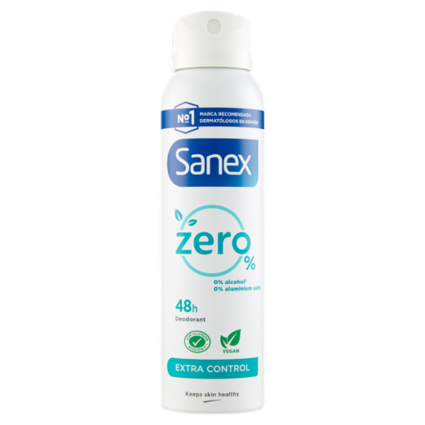 Sanex deodorante spray Zero% Extra Control protezione 48h 150 ml