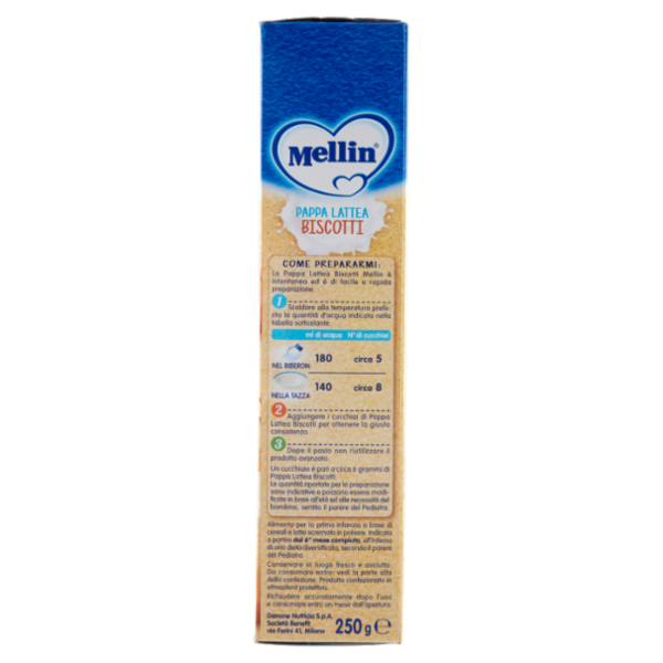 MELLIN Merenda Pappa Lattea Biscotti 250 g