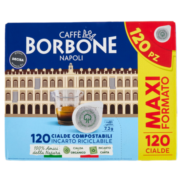 Caffè Borbone Miscela Decisa Cialde Compostabili* 120 x 7,2 g