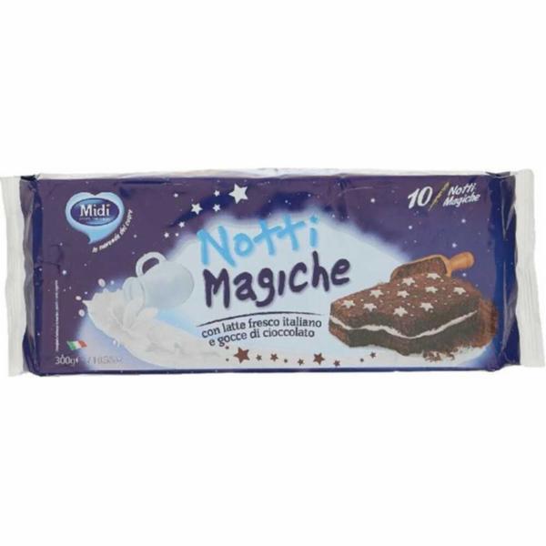 Midi Notti Magiche Pan di Spagna al Cacao 10pz 300g