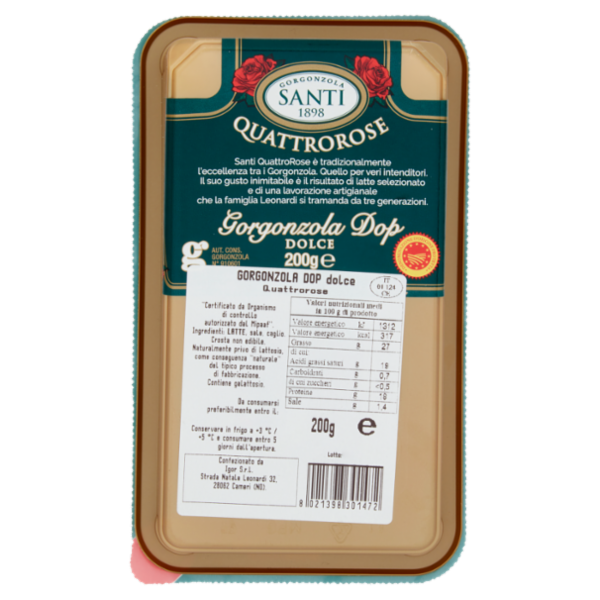 Gorgonzola Santi Quattrorose Gorgonzola Dop Dolce 200 g