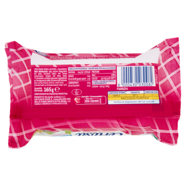 Galbani Certosa Crescenza italiana la Senza Lattosio 165 g