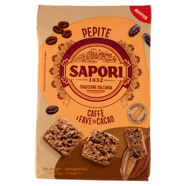 Sapori Pepite Caffè e Fave di Cacao 108 g