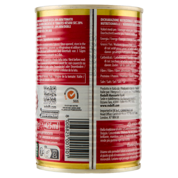 Rodolfi Alpino Concentrato di Pomodoro 410g