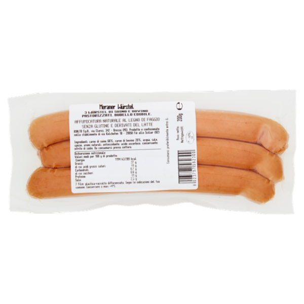 Assaggi e paesaggi Würstel Artigianali Altoatesini 200 g