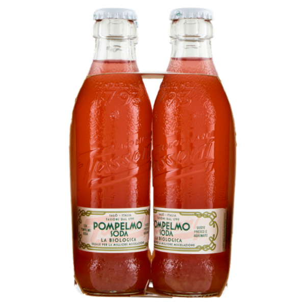 Tassoni Pompelmo Soda la Biologica 4 x 180 ml