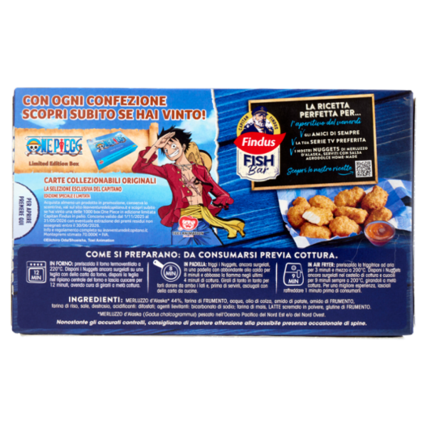 Capitan Findus Fish Bar Nuggets di Merluzzo D'Alaska 245 g