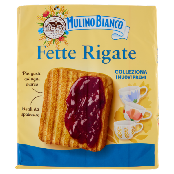 Mulino Bianco Fette Biscottate Rigate 315g